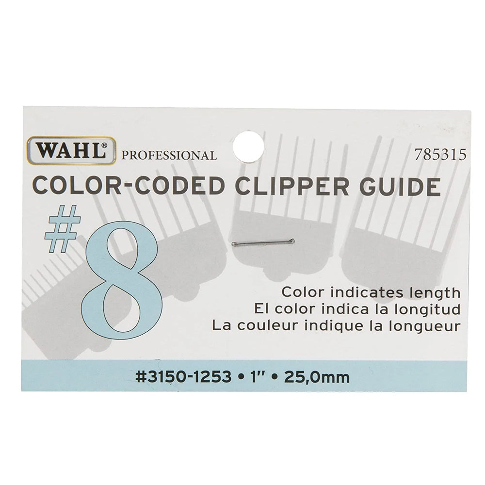 5 Pack Wahl Color-Coded Attachment Comb #8 Model #WA-3150-1253